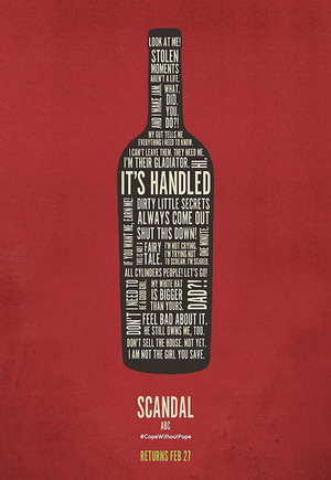 Scandal Season 4 dvd poster